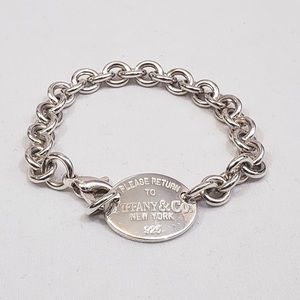 Authentic Tiffany & Co. Oval Tag Bracelet